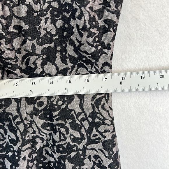 J. Crew Sheath Dress Size 12 Black/Gray Linen Blend Cap Sleeves Lined EUC - Picture 11 of 12